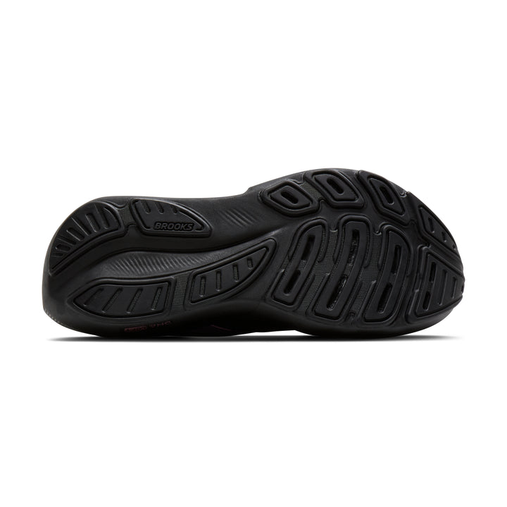 Brooks Women's Revel 9 (Wide) - Black/Black/Rose Gold sole