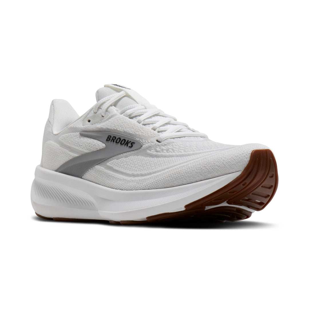 Brooks Women's Revel 9 (Wide) - White/Grey/Black angle