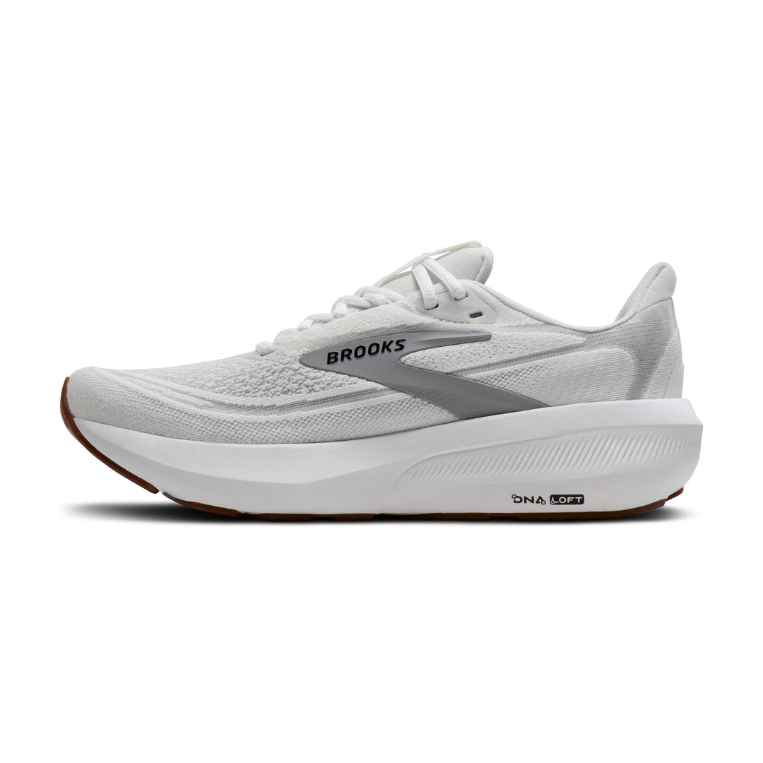 Brooks Women's Revel 9 (Wide) - White/Grey/Black medial