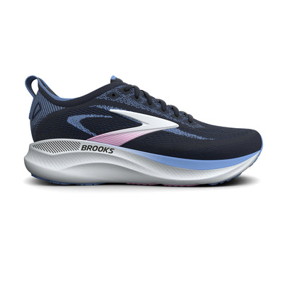 Brooks Women's Adrenaline GTS 26 (Wide) - Navy/Cornflower/Pink