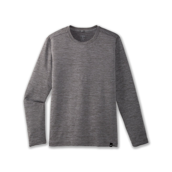 Brooks Luxe Long Sleeve - Htr Charcoal - MEN (211514)