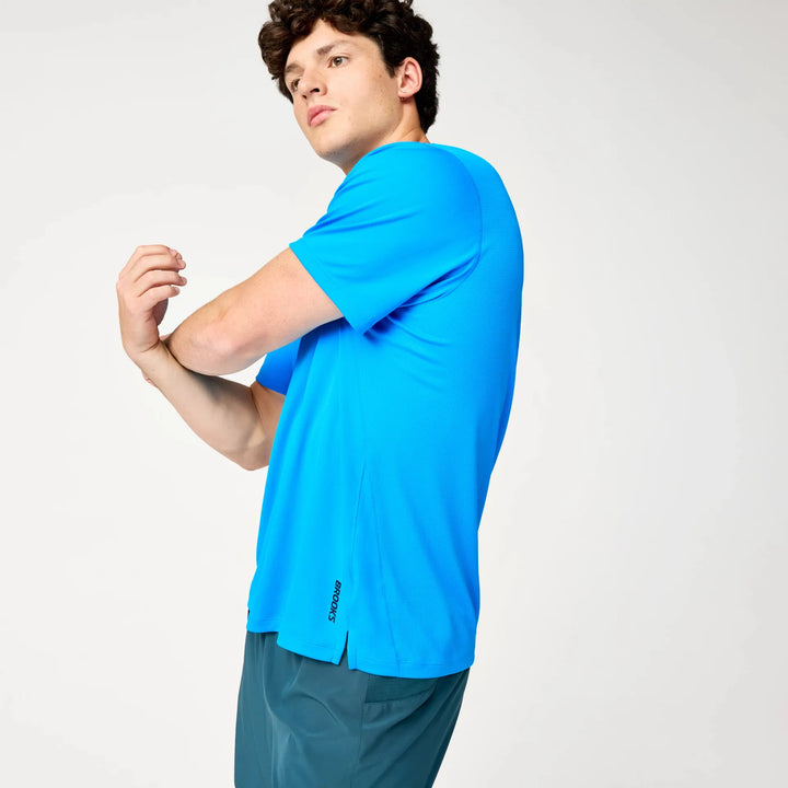 Brooks Dash Short Sleeve - Cyber Blue MEN - (211581-446)