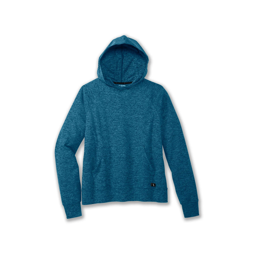 Sudadera con capucha Brooks Luxe - Htr Moroccan Blue - MUJER (221665-471)