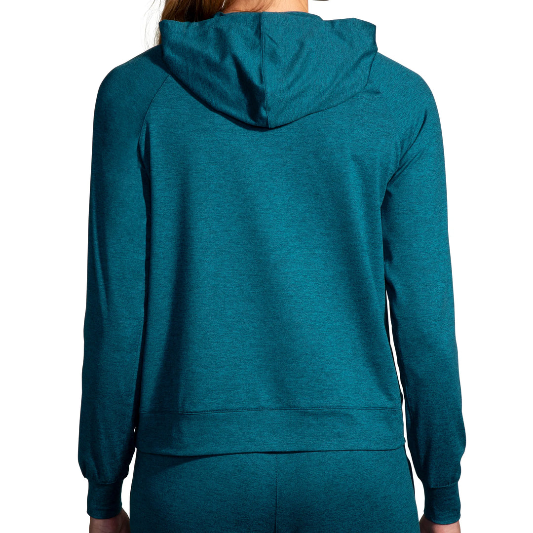 Sudadera con capucha Brooks Luxe - Htr Moroccan Blue - MUJER (221665-471)