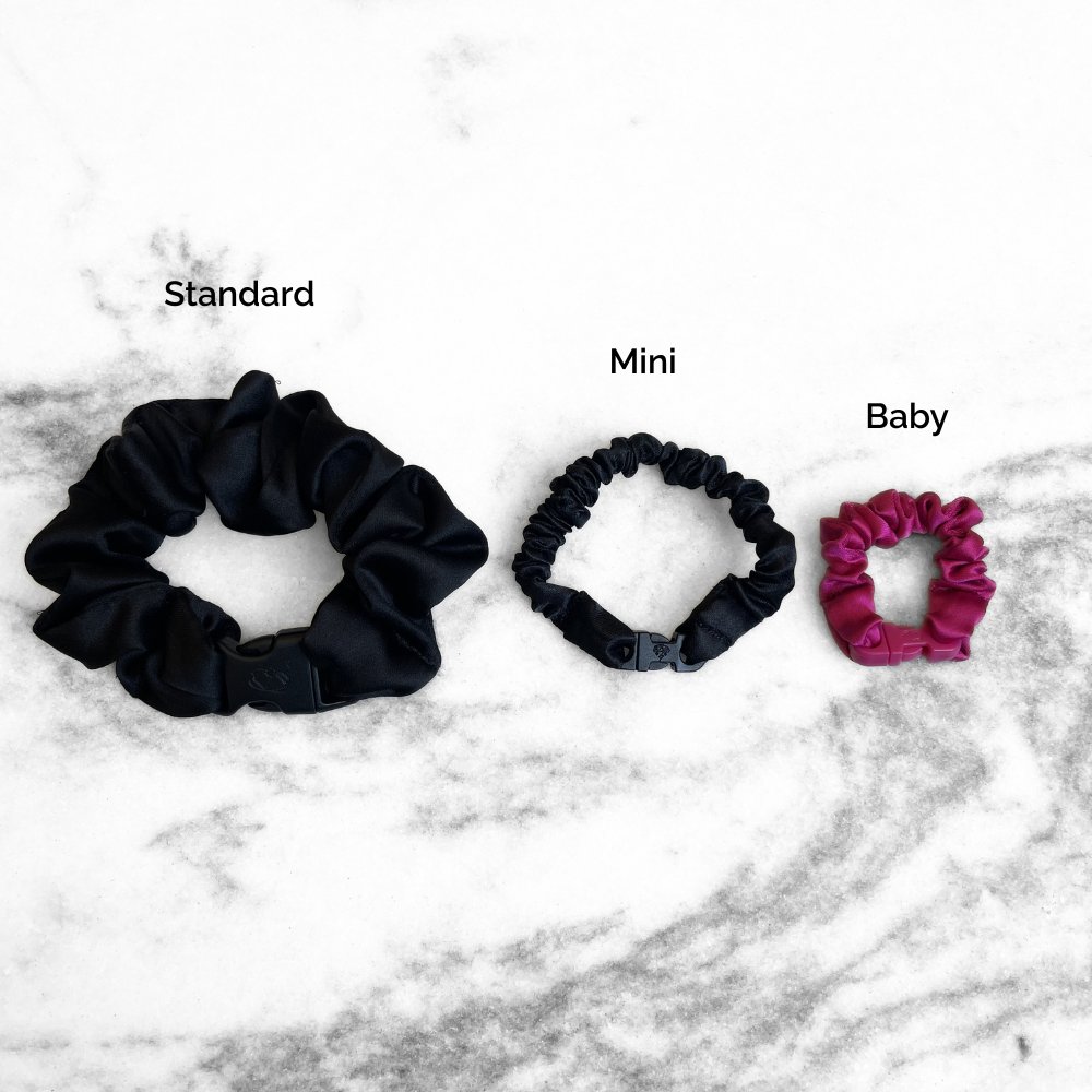BABY 3-Pack Buckle Scrunchies Bundle - No Snagging, No Tangles