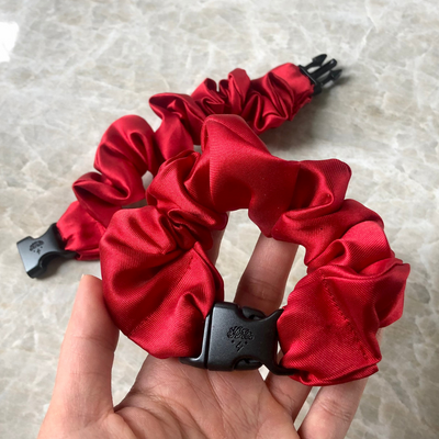 Buckle Scrunchie - Vibrant Solid Colors - No Snagging, No Tangles