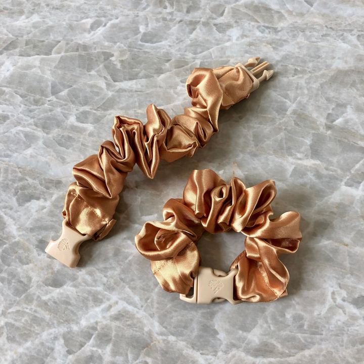 Buckle Scrunchie - Neutral Colors - No Snagging, No Tangles
