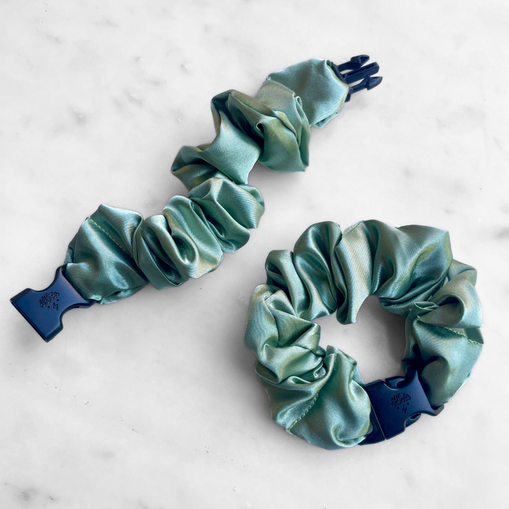 Buckle Scrunchie - Vibrant Solid Colors - No Snagging, No Tangles