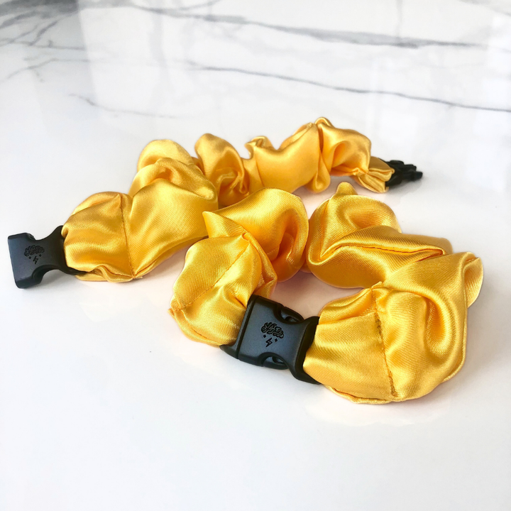 Buckle Scrunchie - Vibrant Solid Colors - No Snagging, No Tangles