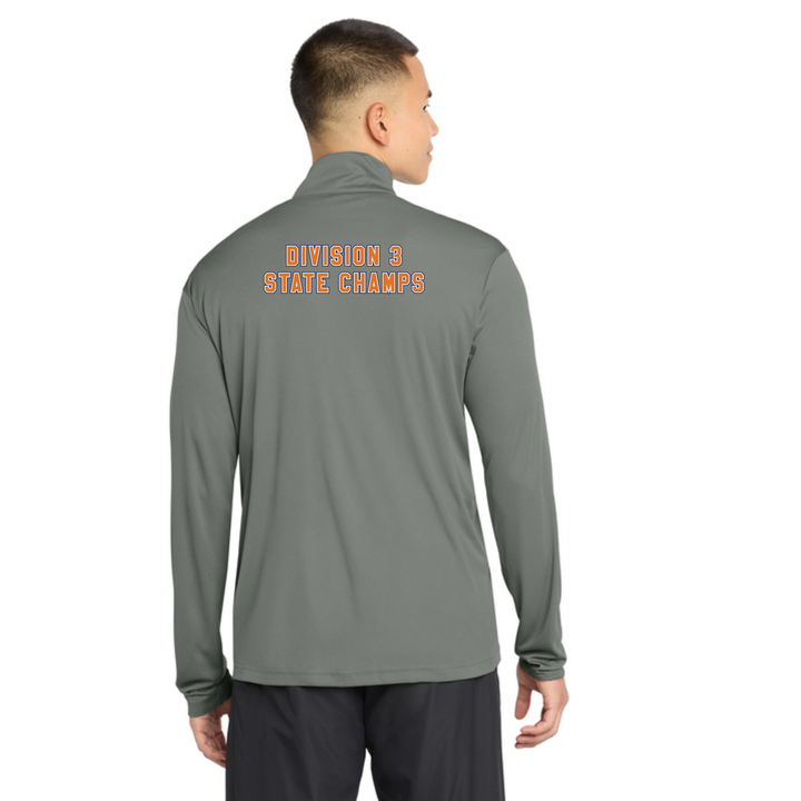 Walpole Track & Field- BAY STATE CHAMPS- Men's Performance Quarter-Zip (ST357)