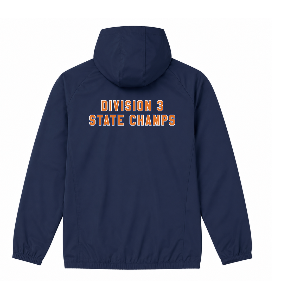 Walpole Track & Field- BAY STATE CHAMPS- ASICS Men's Track Jacket (Navy) (2031A759.50)