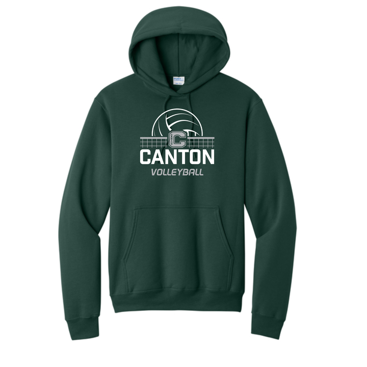 Canton Volleyball- Unisex Fleece Pullover Hooded Sweatshirt (PC78H)