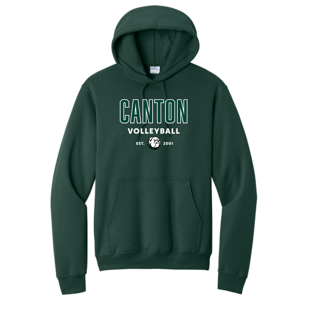 Canton Volleyball- Unisex Fleece Pullover Hooded Sweatshirt (PC78H)