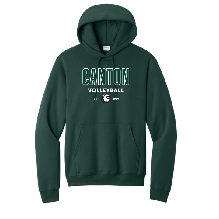 Canton Volleyball- Unisex Fleece Pullover Hooded Sweatshirt (PC78H)