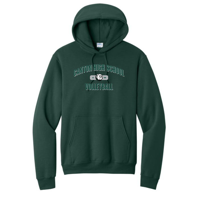 Canton Volleyball- Unisex Fleece Pullover Hooded Sweatshirt (PC78H)