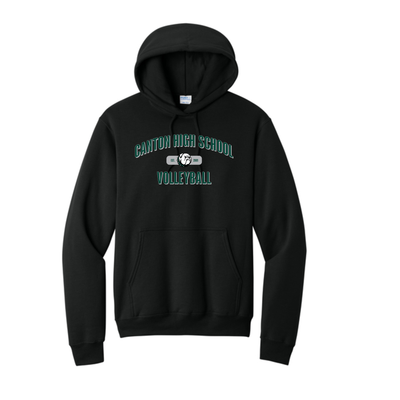 Canton Volleyball- Unisex Fleece Pullover Hooded Sweatshirt (PC78H)
