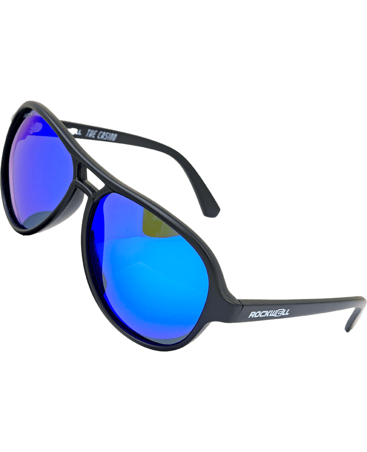 Casino (Black/Blue Mirror Polarized Lens)