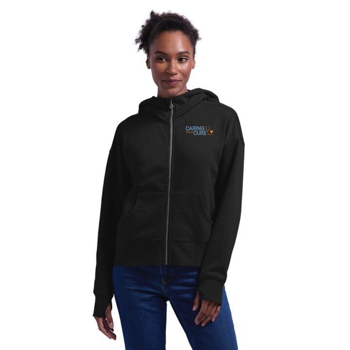 Cuidado de una cura - Sudadera con capucha y cremallera completa Willow para mujer (5629)