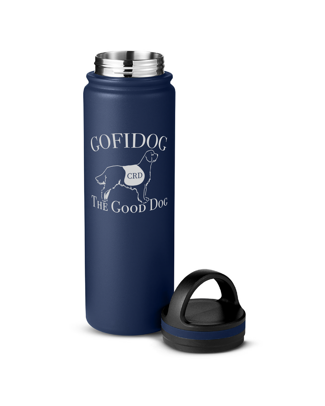 GOFI Dog - 24oz Vacuum Bottle Custom Laser Etched (CE051)