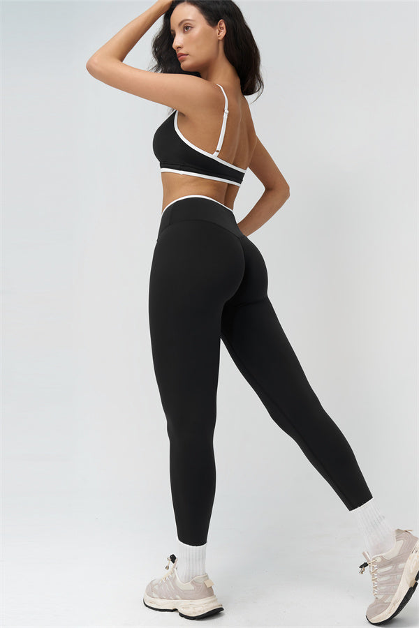 The Crave Contrast Sports Bra Leggings 2-Piece Set