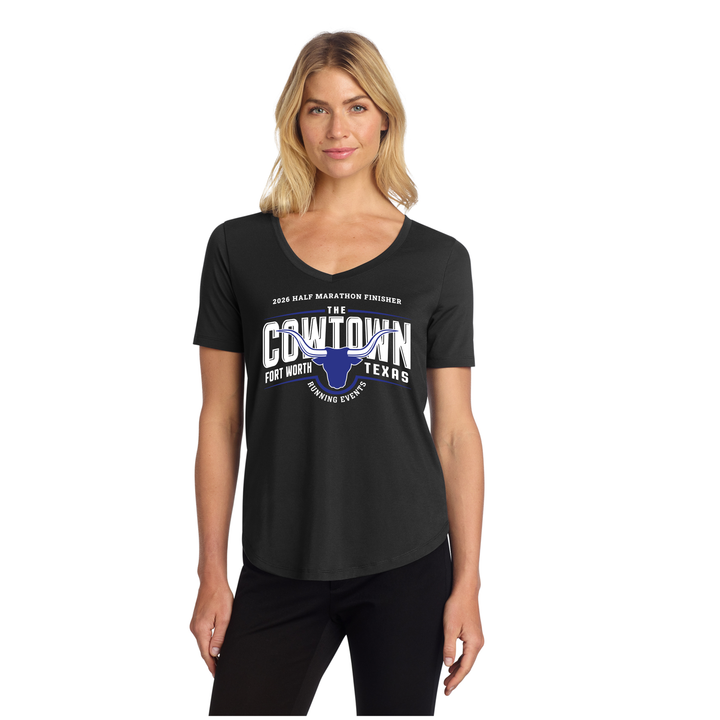 Finalista del Maratón de Cowtown - Maillot elástico de cuello redondo para mujer (MM1017)