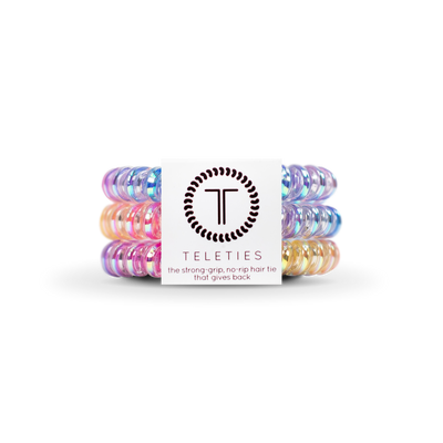 TELETIES - Espirales para el cabello | Pequeñas | Desayuna purpurina