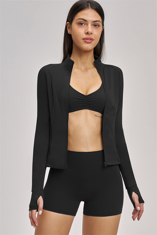 The Swoon Jacket Sports Bra Shorts 3-Piece Set