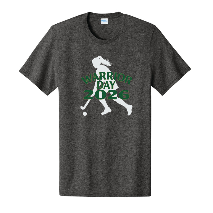 Warrior Field Hockey- Adult Unisex Easy Cotton Tee - Dark Heather Grey (PC43)