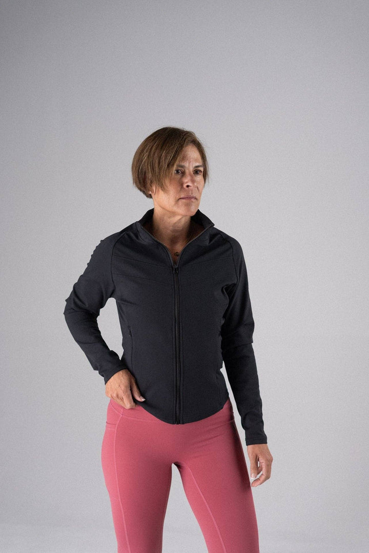 Chaqueta suave y serena Alyth Active Motivate - Negro - MUJER