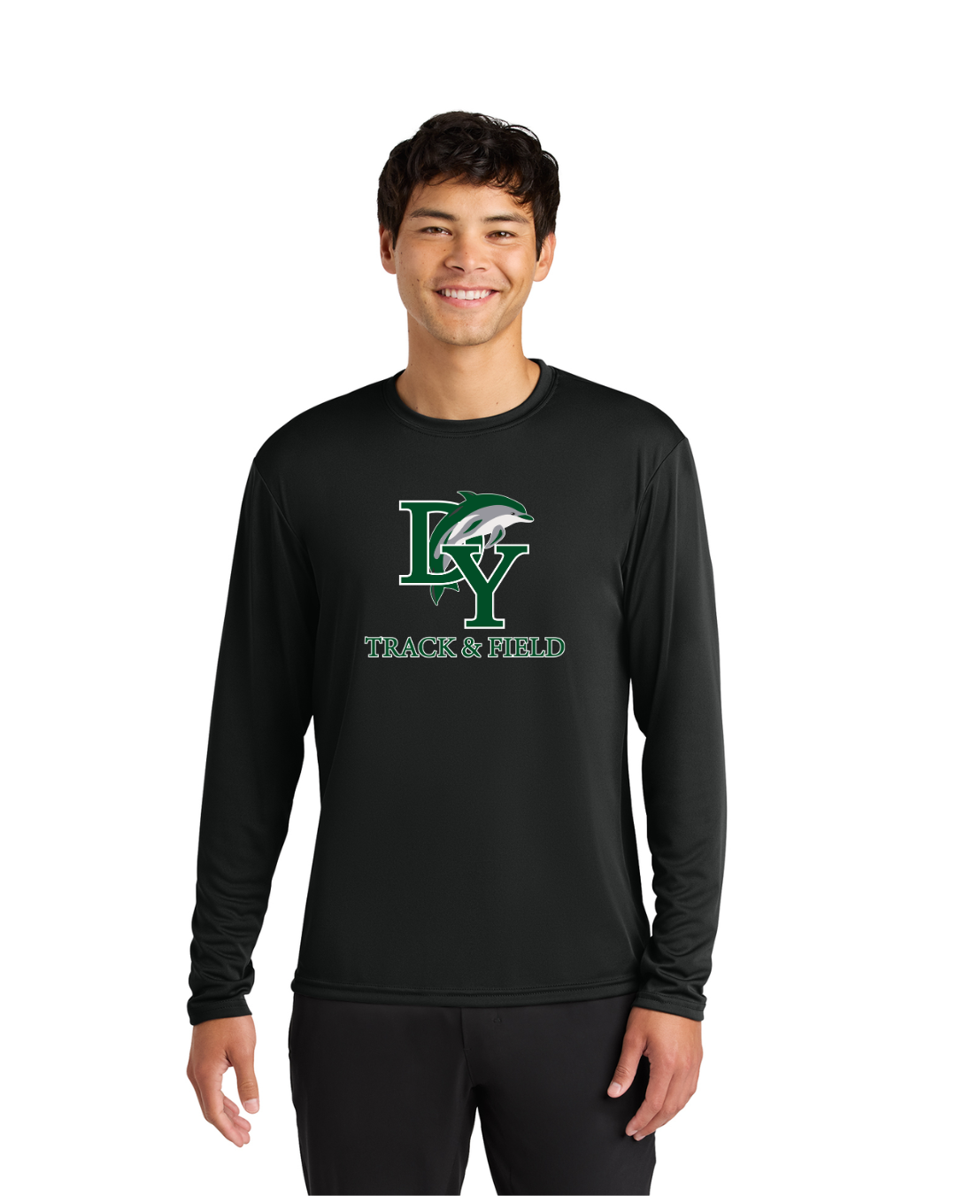 Dennis Yarmouth Track & Field and Cross Country - Camiseta de manga larga refrescante para adultos (A4N3165)