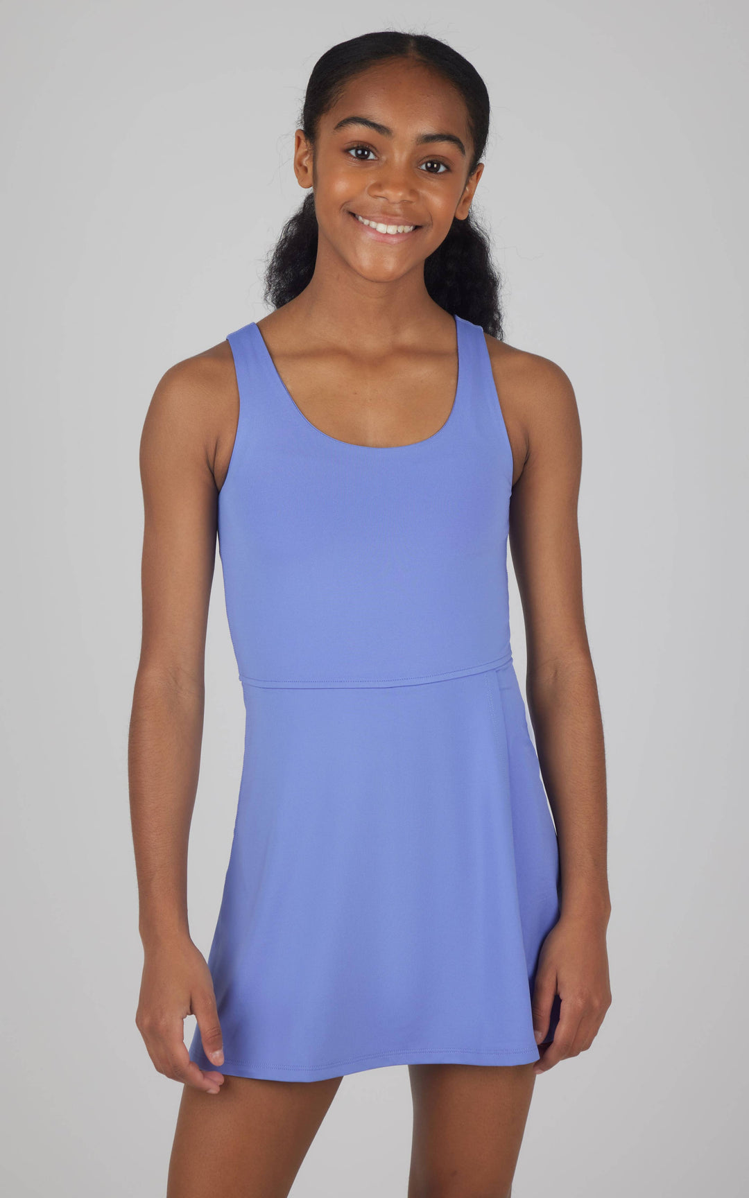 90 Degree by Reflex - Athletic Tennis Dress with Inner Shorts GIRLS