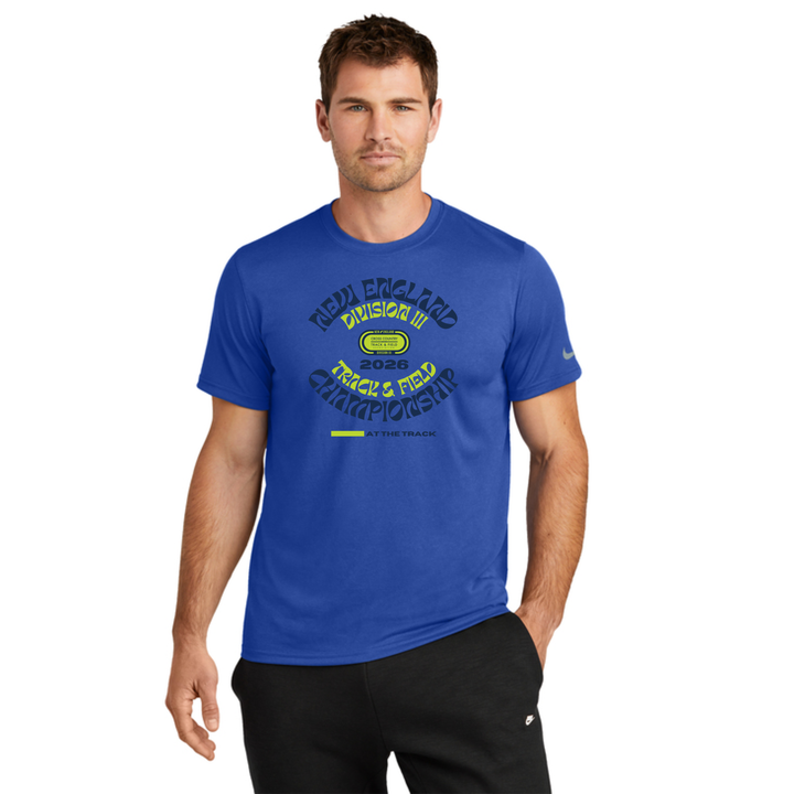 División 3 New Englands - Camiseta Nike rLegend con mangas Swoosh para hombre (NKDX8730)
