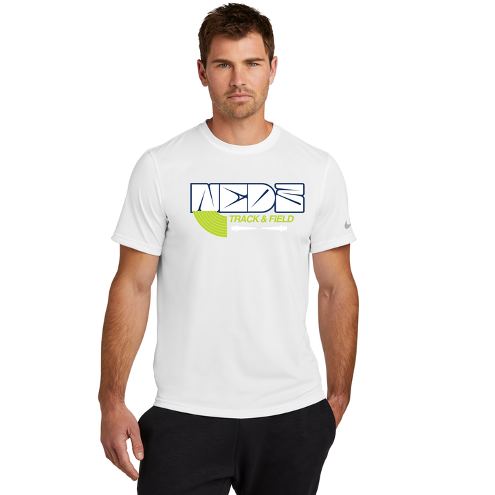 División 3 New Englands - Camiseta Nike rLegend con mangas Swoosh para hombre (NKDX8730)
