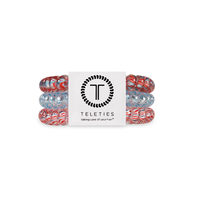 TELETIES - Spiral Hair Coils | Small | Freedom to Sparkle Hair Ties