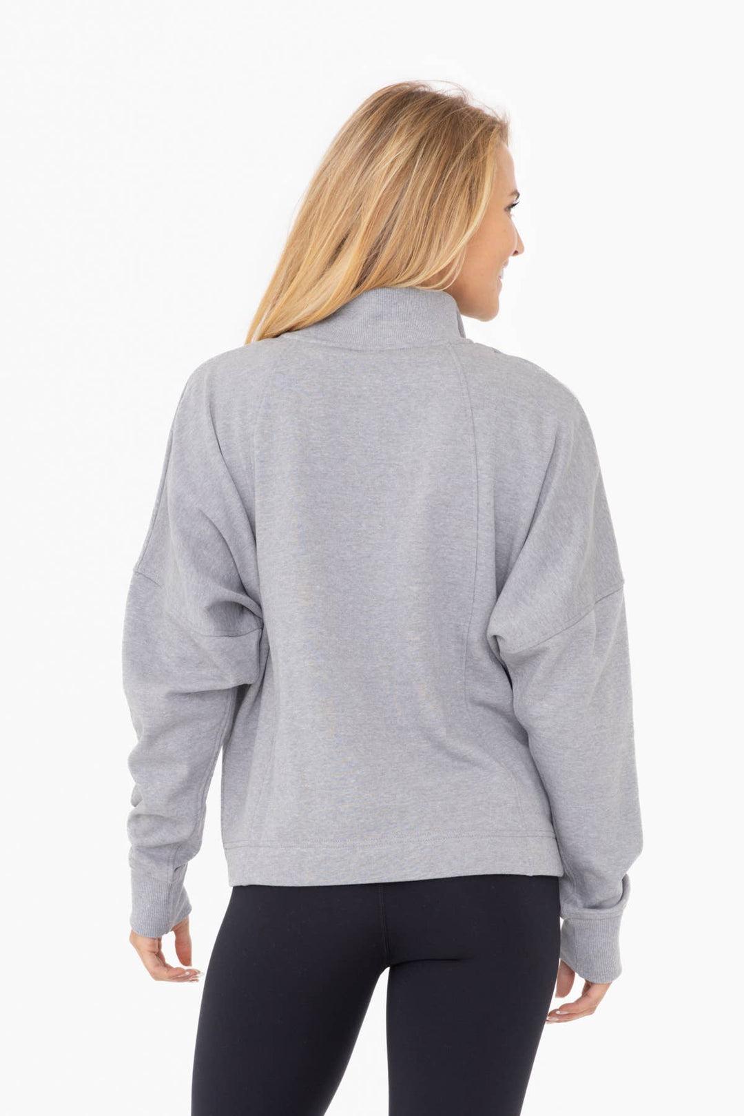 Mono B - Plush Half-Zip Fleece Pullover WOMEN