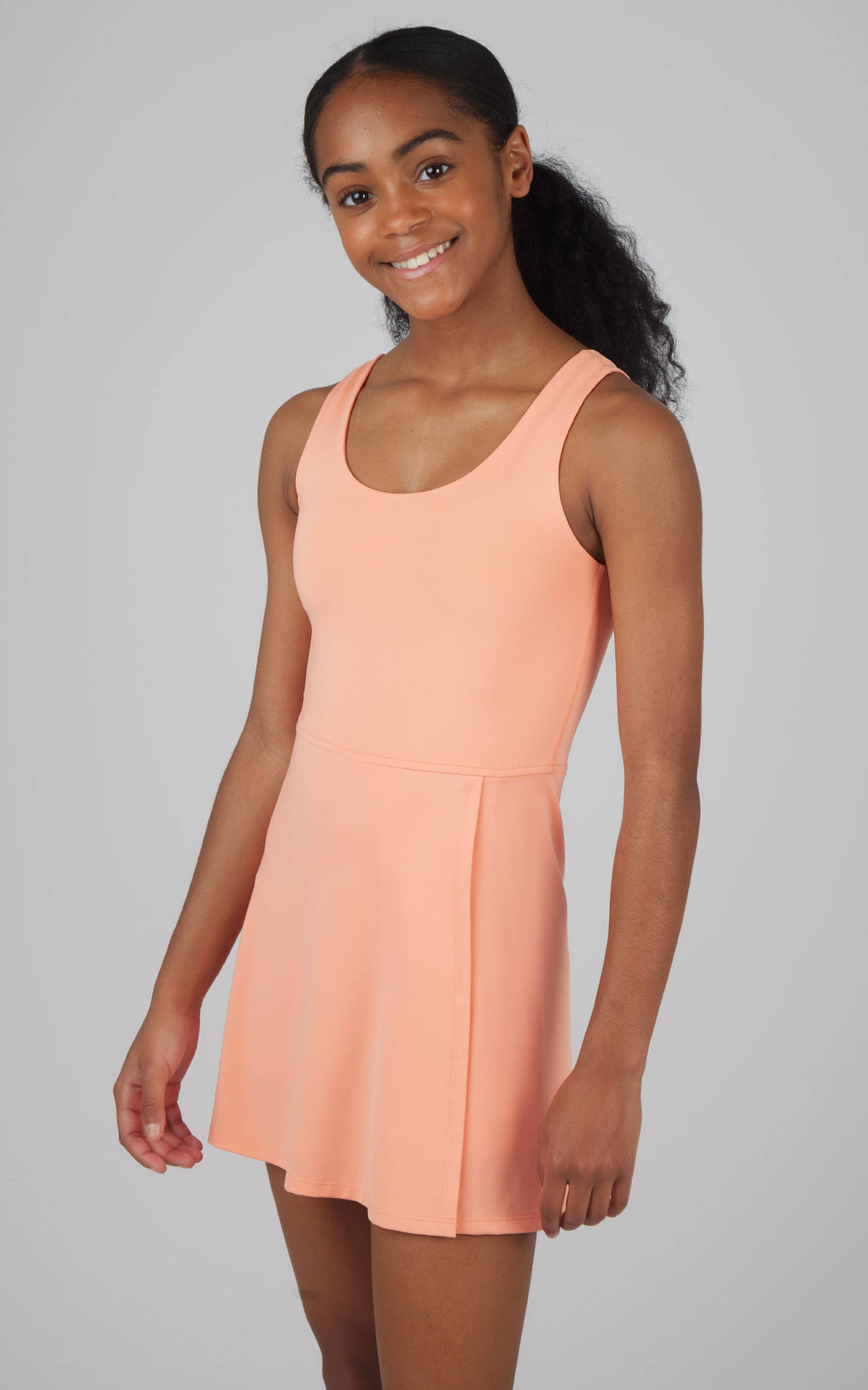 90 Degree by Reflex - Athletic Tennis Dress with Inner Shorts GIRLS