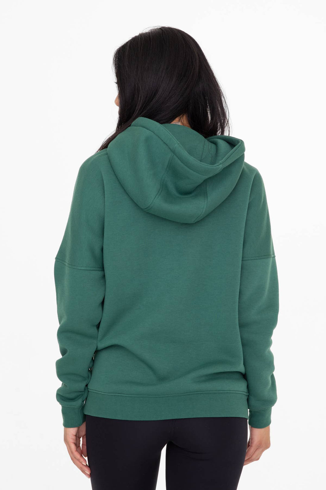 Mono B - Longline Slim Fit Fleece Hoodie Women's - PEARL IVORY