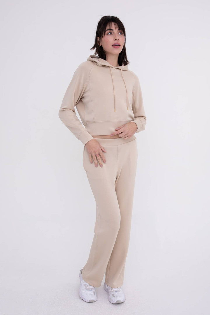 Mono B - Elevated Flared Lounge Pants - WOMEN