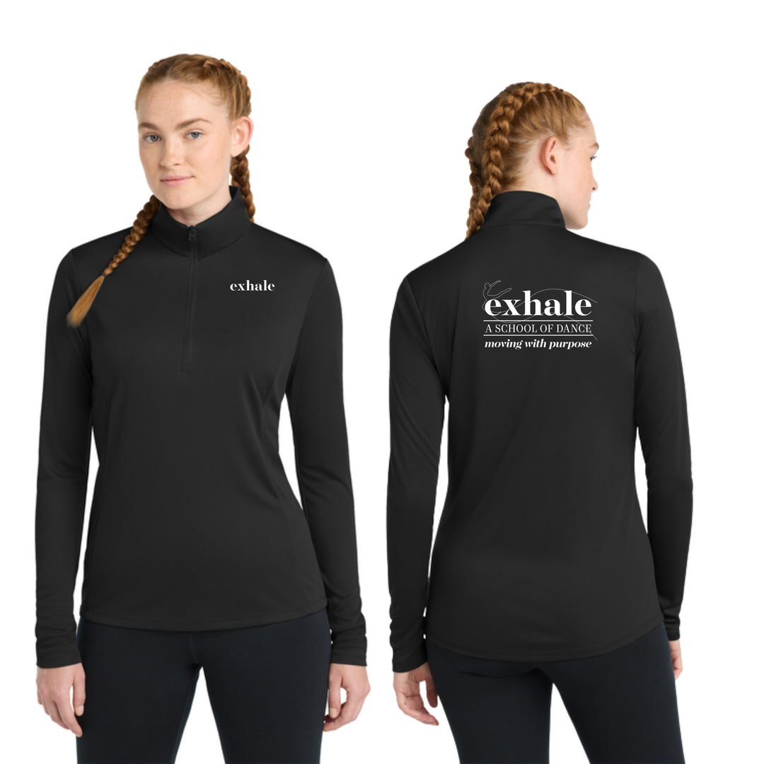 Exhale School of Dance - Women's 1/4 Zip-Pullover (LST407)