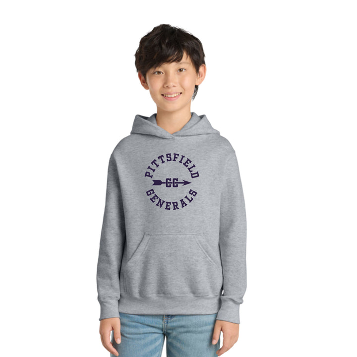 Pittsfield Cross Country-  Youth Core Fleece Pullover Hooded Sweatshirt (PC78YH)