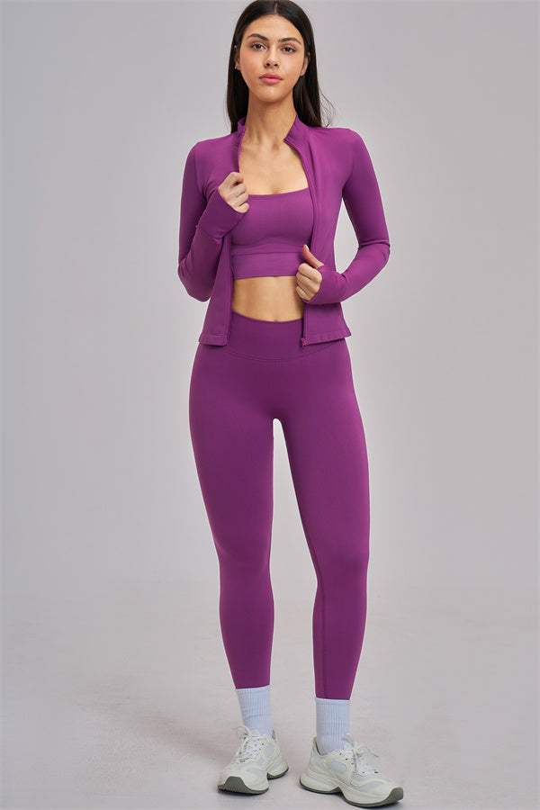 The Vision Jacket Sports Bra Leggings 3-Piece Set
