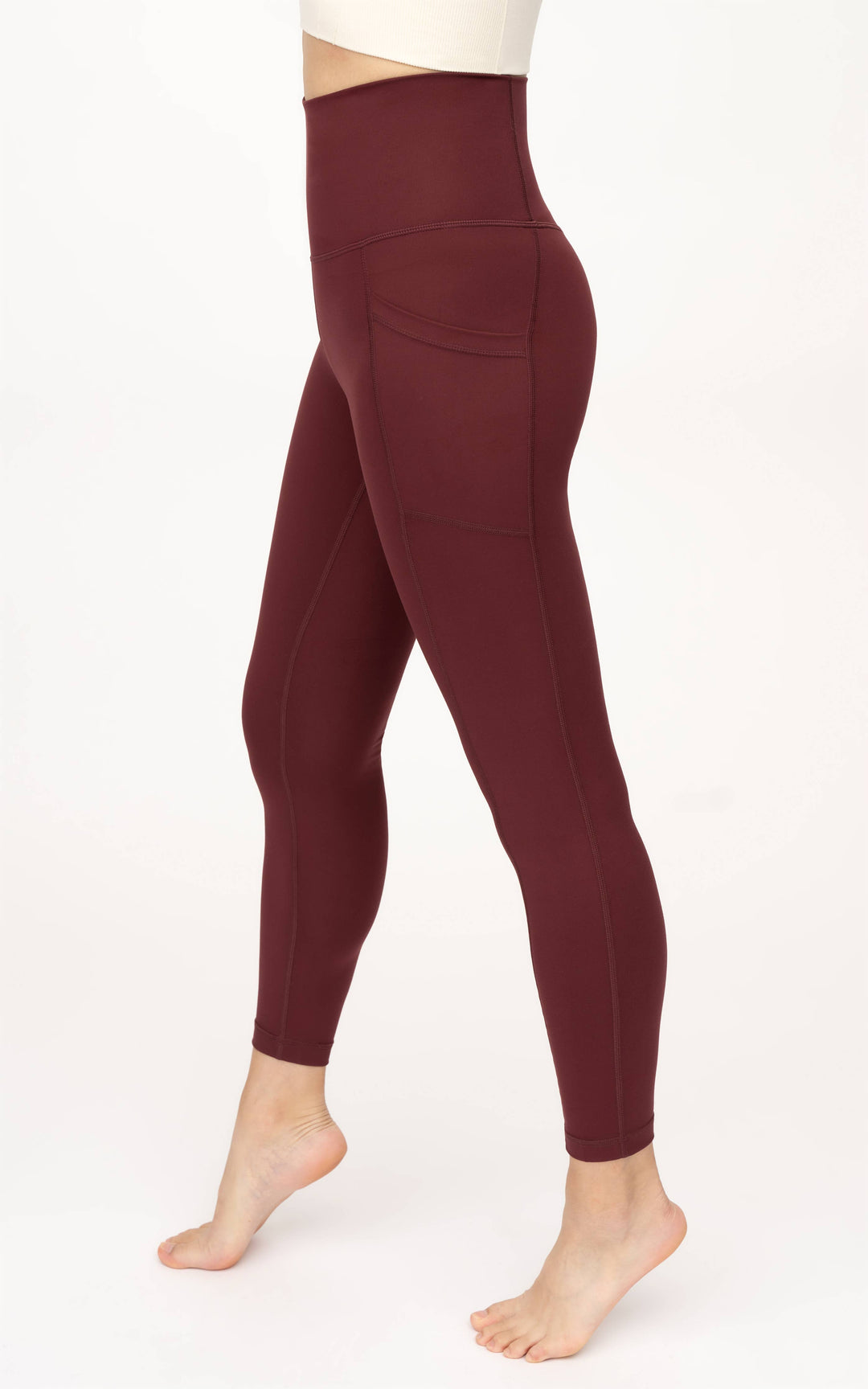 Leggings hasta el tobillo con bolsillos laterales y tiro alto Powerlux de 90 Degree by Reflex