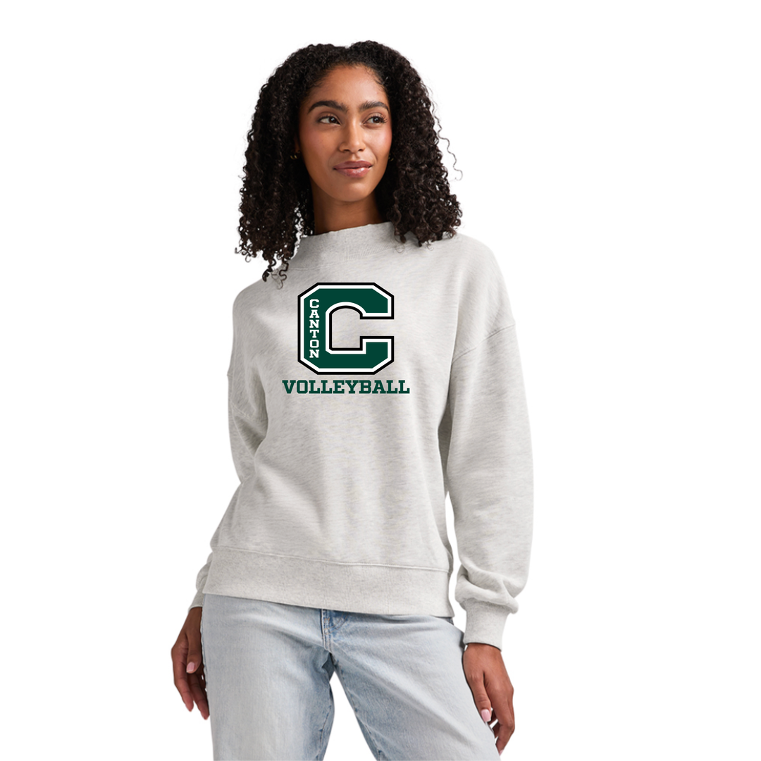 Canton Volleyball -Charles River Apparel Women's Willow Mock Neck (5726)
