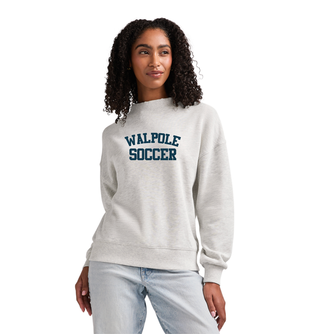 Walpole Girls Soccer-Charles River Apparel Women's Willow Mock Neck (5726)