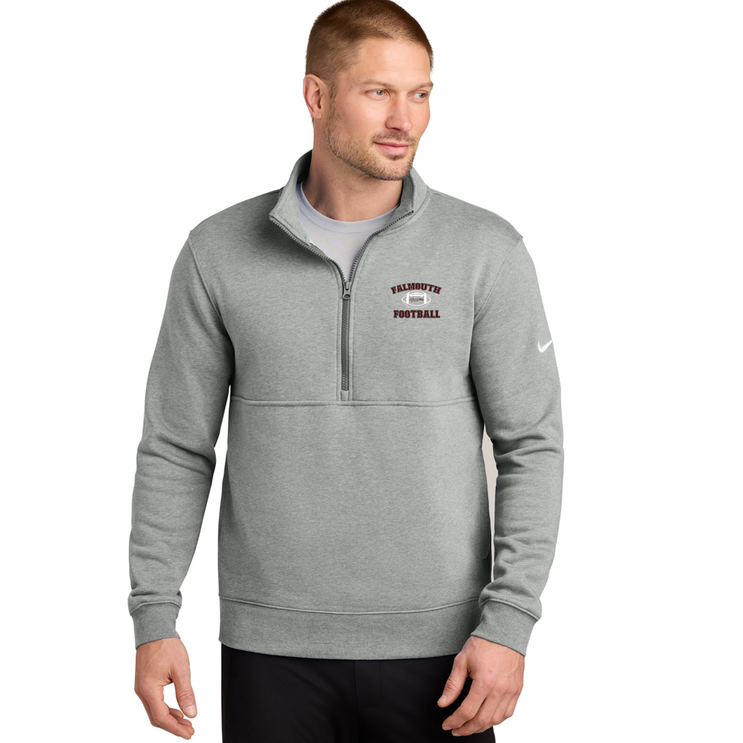 Falmouth Football - Nike Men's Club Fleece Sleeve Swoosh 1/2-Zip - NKDX6718