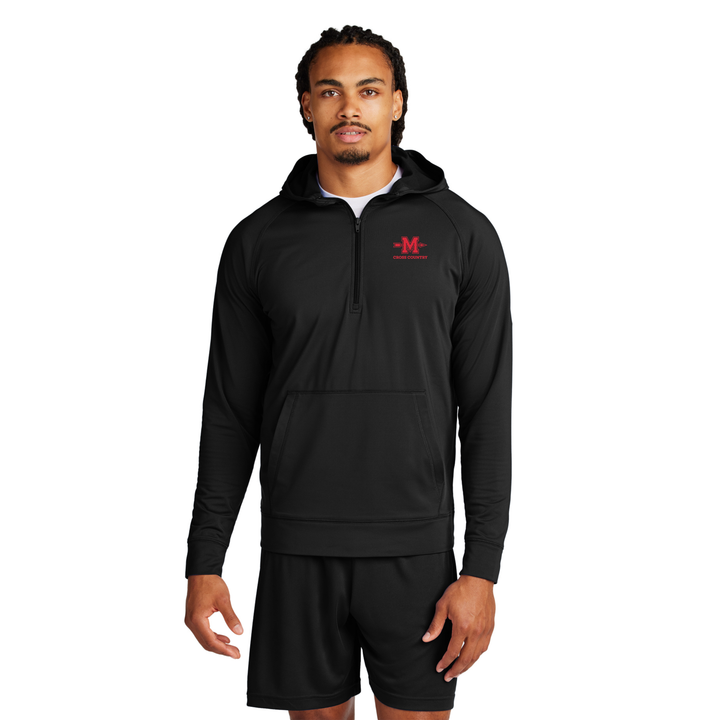 Milton Cross Country - Stretch 1/2-Zip Hoodie (ST856)
