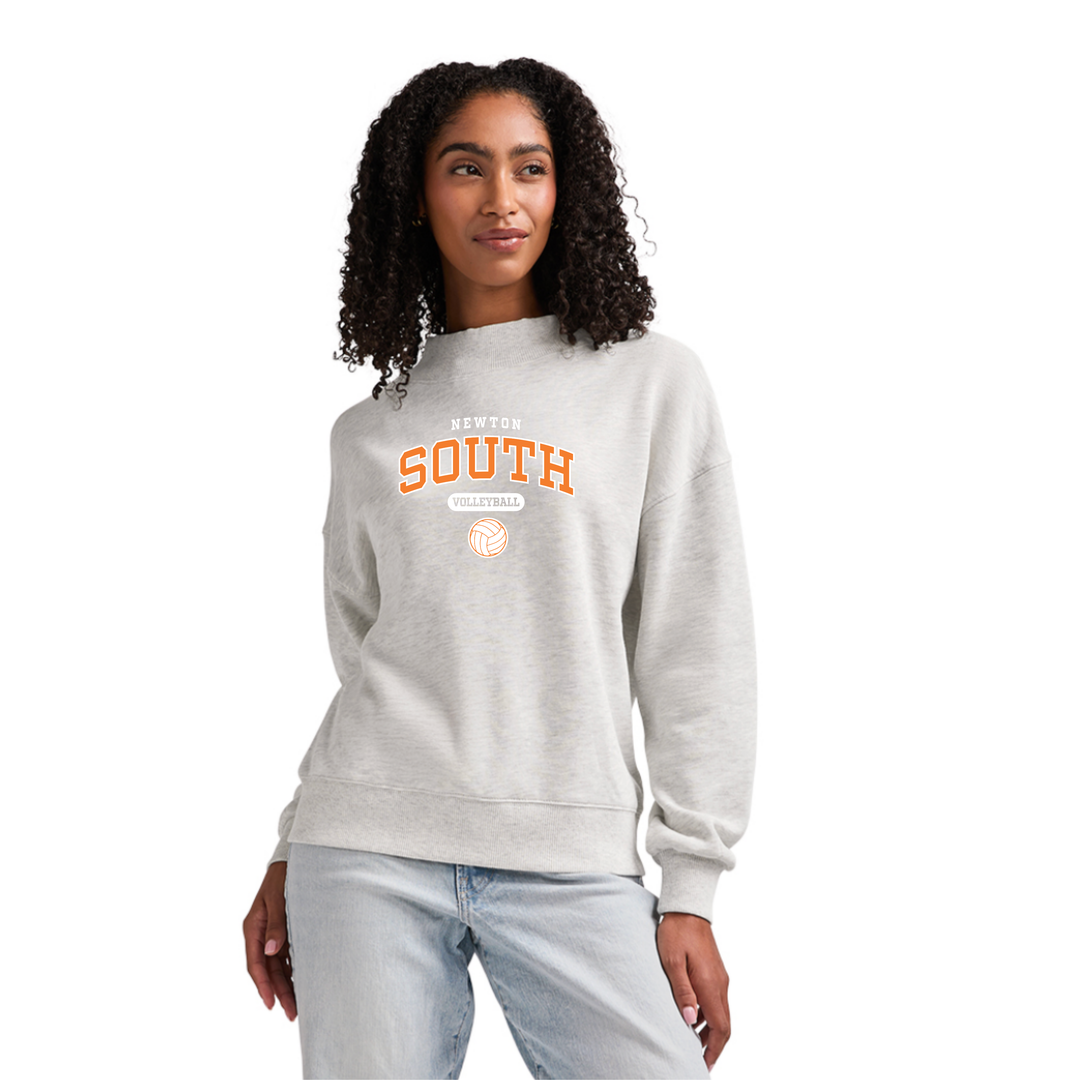 Newton South Volleyball - Charles River Apparel Women's Willow Mock Neck (5726)