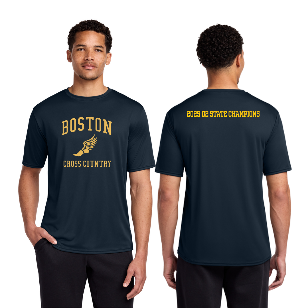 Boston Latin Academy Cross Country - 2025 D2 State Champs- Performance Tee (PC380)