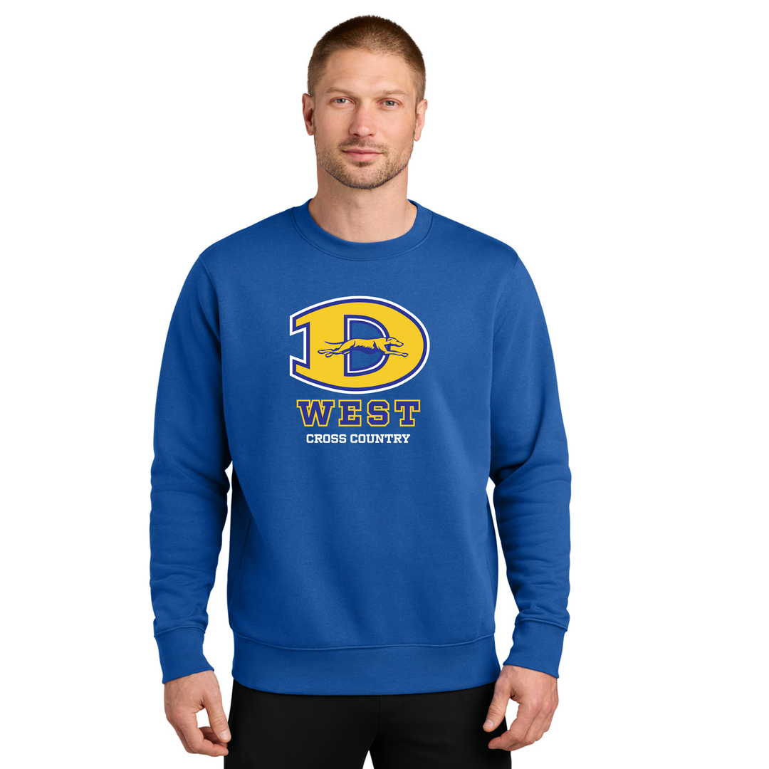 Downingtown West Cross Country - Black Nike Club Fleece Unisex Crewneck (NKFD9863)