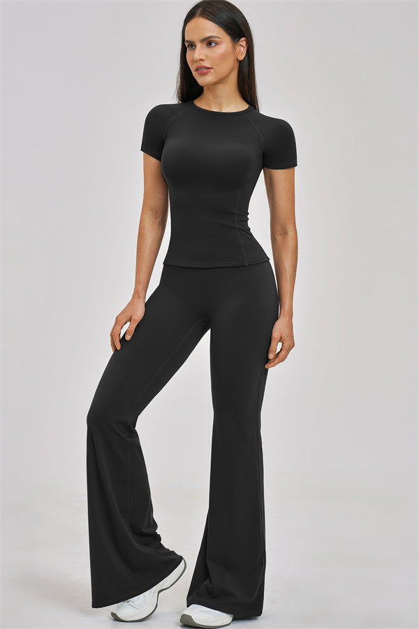 The Zenith T-shirt Flared Leggings 2-Piece Set